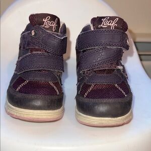 Kids' Purple Boots with Straps Hiking shoes